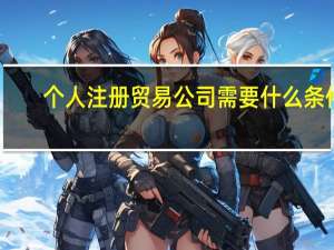 个人注册贸易公司需要什么条件（注册一般贸易公司需要哪些条件）