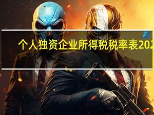 个人独资企业所得税税率表2022（个人独资企业所得税）