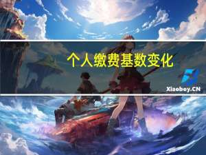 个人缴费基数变化（个人缴费基数）