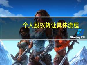 个人股权转让具体流程