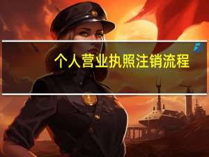 个人营业执照注销流程