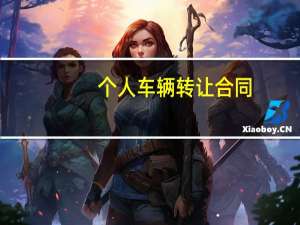 个人车辆转让合同