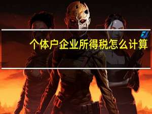 个体户企业所得税怎么计算（求教个体户一般纳税人个人所得税(个体户经营所得)如何计算）