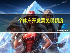 个体户开发票免税额度（个体户开发票）