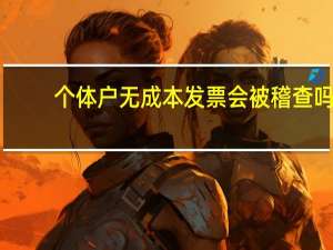 个体户无成本发票会被稽查吗