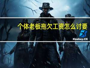 个体老板拖欠工资怎么讨要