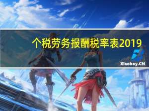 个税劳务报酬税率表2019（个税劳务报酬税率）
