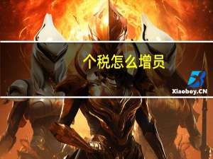 个税怎么增员