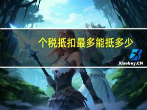 个税抵扣最多能抵多少