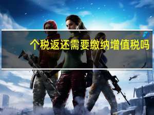 个税返还需要缴纳增值税吗