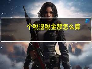 个税退税金额怎么算