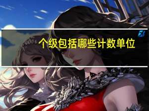 个级包括哪些计数单位