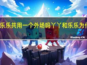 丫丫乐乐共用一个外场吗 丫丫和乐乐为什么去美国