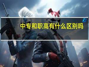中专和职高有什么区别吗？