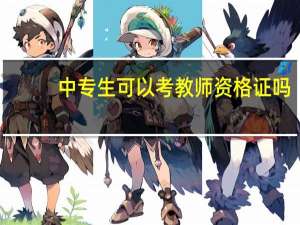 中专生可以考教师资格证吗