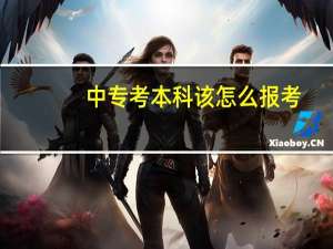 中专考本科该怎么报考