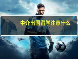 中介出国留学注意什么