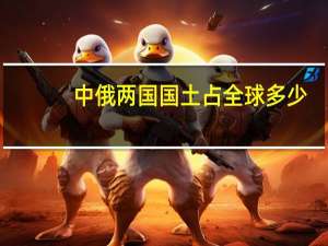 中俄两国国土占全球多少