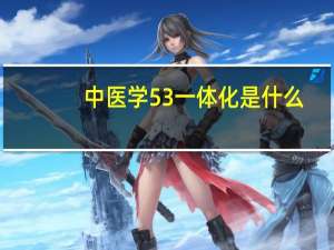中医学53一体化是什么