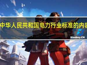 中华人民共和国电力行业标准的内容简介