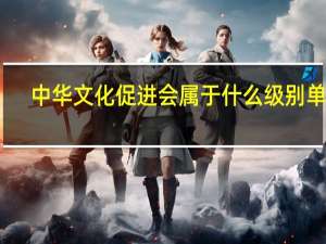 中华文化促进会属于什么级别单位
