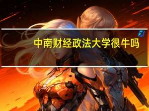 中南财经政法大学很牛吗