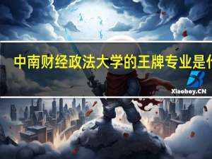 中南财经政法大学的王牌专业是什么