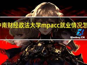 中南财经政法大学mpacc就业情况怎么样啊