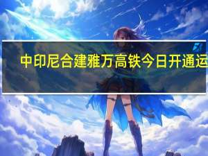 中印尼合建雅万高铁今日开通运行