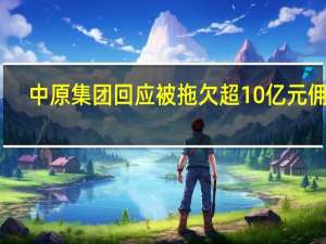 中原集团回应被拖欠超10亿元佣金：正采取法律手段追回款项