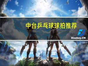 中台乒乓球球拍推荐