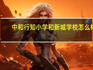 中和行知小学和新城学校怎么样