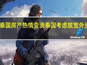 中国买家对泰国房产热情变淡 泰国考虑放宽外资权限以刺激需求