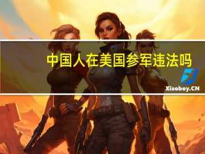 中国人在美国参军违法吗
