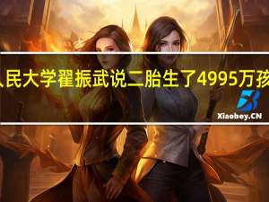 中国人民大学翟振武说二胎生了4995万孩子是真的吗？