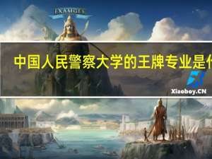 中国人民警察大学的王牌专业是什么