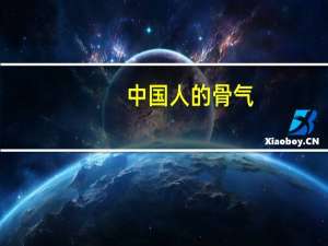 中国人的骨气（中国人的英文）