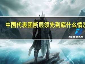中国代表团断层领先 到底什么情况嘞