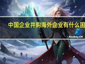 中国企业并购海外企业有什么困难