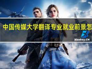 中国传媒大学翻译专业就业前景怎么样