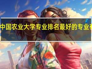 中国农业大学专业排名 最好的专业有哪些
