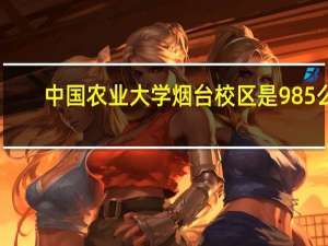 中国农业大学烟台校区是985么
