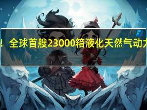 中国制造！全球首艘23000箱液化天然气动力集装箱船下水