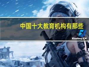 中国十大教育机构有那些