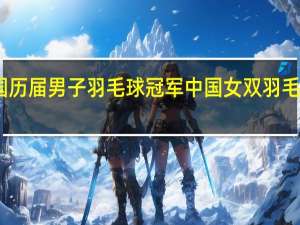 中国历届男子羽毛球冠军 中国女双羽毛球运动员