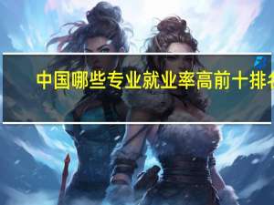 中国哪些专业就业率高 前十排名