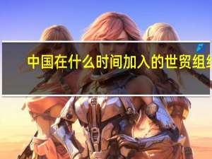 中国在什么时间加入的世贸组织
