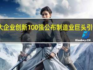 中国大企业创新100强公布 制造业巨头引领新里程碑