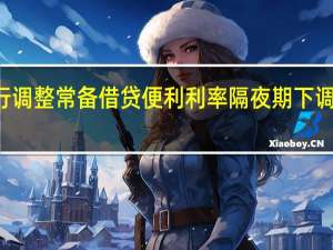 中国央行调整常备借贷便利利率隔夜期下调10个基点至2.65%；7天期下调10个基点至2.80%；1个月期下调10个基点至3.15%