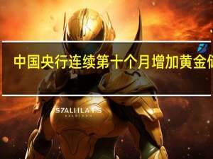 中国央行连续第十个月增加黄金储备